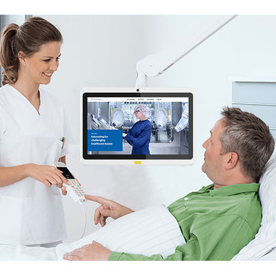 Hospital Android Linux Tablet 10.1 Inch IPS Touch Screen VESA Mount All In One Digital Signage With RJ45 Port POE