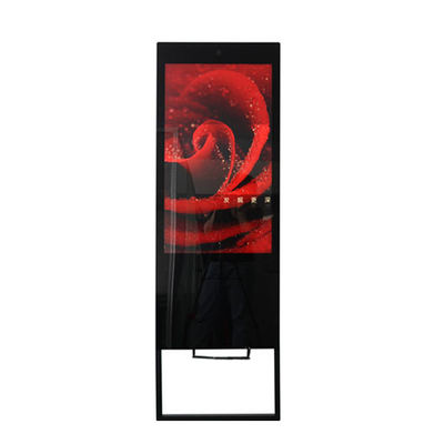 Foldable LCD Digital Signage 1000 Nits Portable Mobile Digital Poster 32 Inch 42 Inch