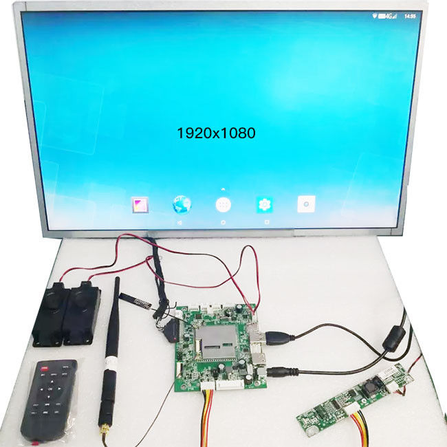 Advertising LCD Main Board 1920x1080 LVDS 32G Android 8.1 OS With Embedded 4G SIM Card Plug 1