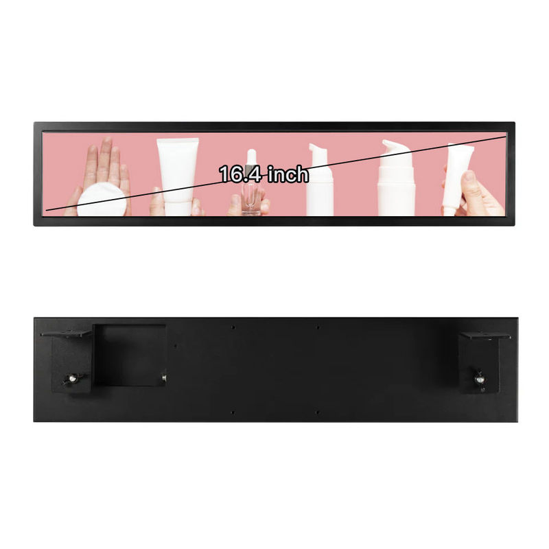 16.4 Inch Stretched Bar LCD Display 1366x238 1000nits HDMI Stretched LCD Panel