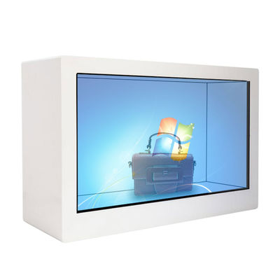 Flexible Display Box Transparent 32 Inch LCD Showcase Advertising Capacitive Touch Screen