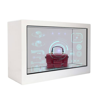 China 43&#039;&#039; Transparent Showcase Box 3D Touch Screen Multimedia Win7 Win8 Win10 Android Optional