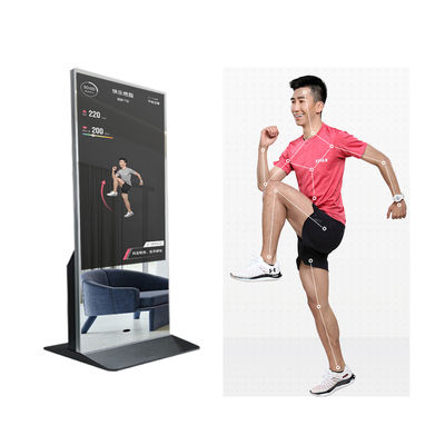 China 1920x1080 Home Fitness Screen Interactive Fitting Android Smart Magic Mirror Media Advertising