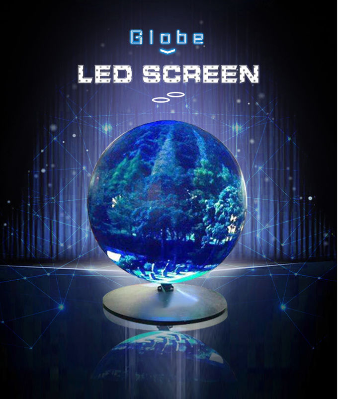 P3 LED Display Screen Round Sphere LED Display Indoor 1M For Commercial Exhibition 0